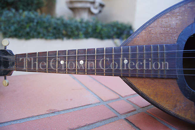 Antique Mandolin Encased in Perspex Box