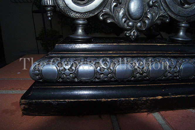 19th Century Cast Metal Mantle Clock