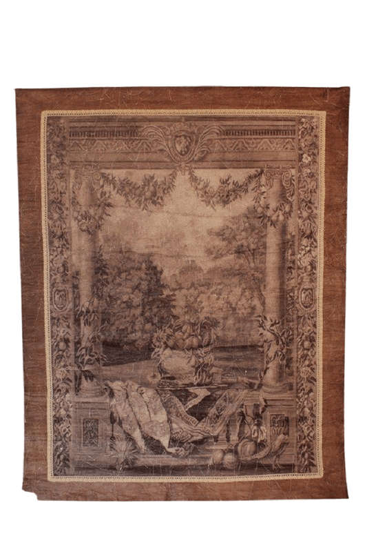 A Medium size Wall Panel Painting depicting a French Villa (canvas) ND