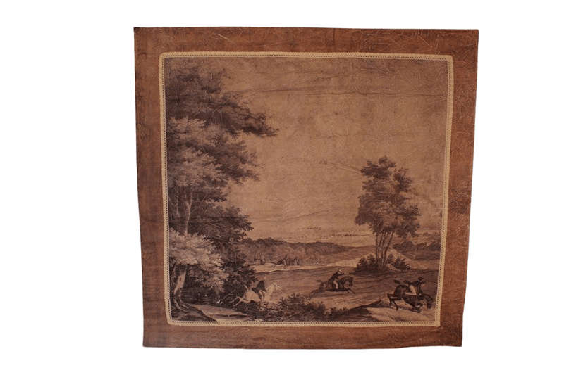 A Medium size Wall Panel Painting depicting a hunting scene