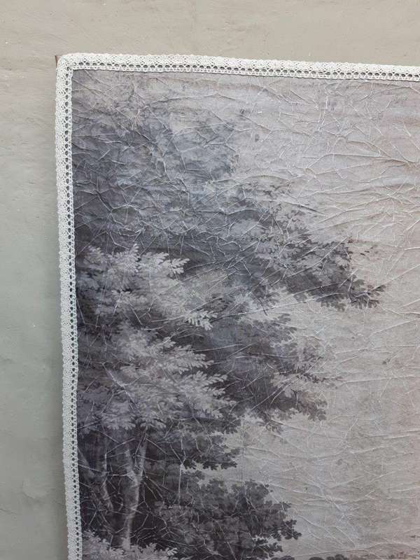 A Medium size Wall Panel Painting depicting a hunting scene