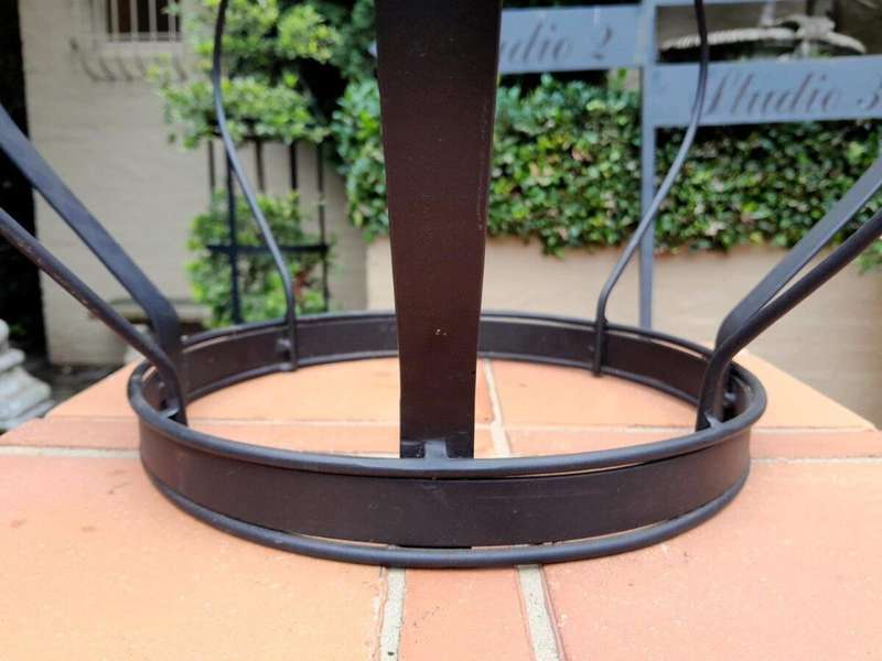 A Hand-Gilded Wrought Iron Decorative Crown