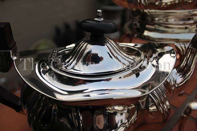 Set of 7 Sheffield Silver Plated Cameo Tea Service