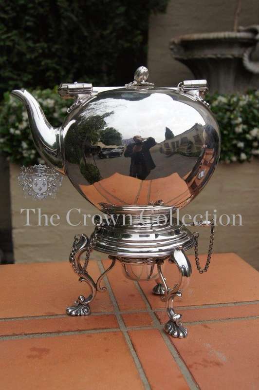 Silver Plated Kettle on Stand - ND