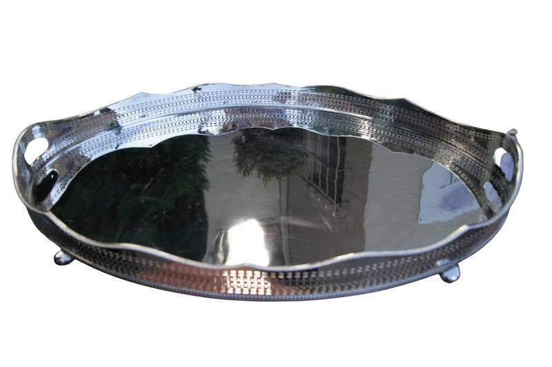 Sheffield Silver Plated Gallery Tray