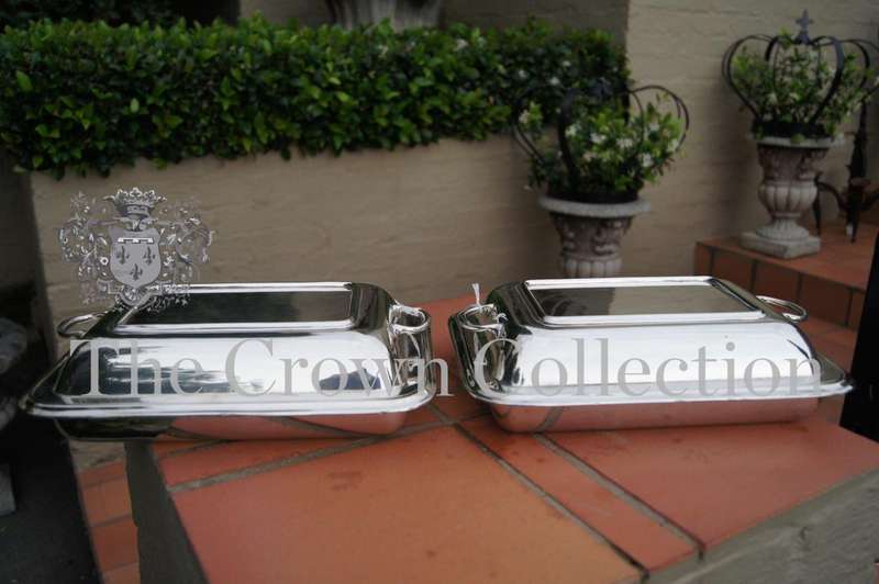 Silver Plated Entrée Dishes (1 available)