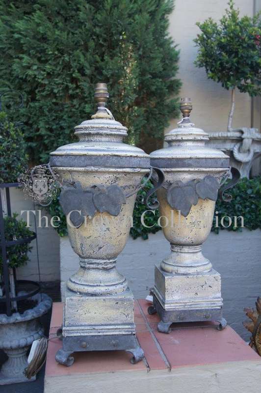 Pair Urn Shaped Lamp Bases