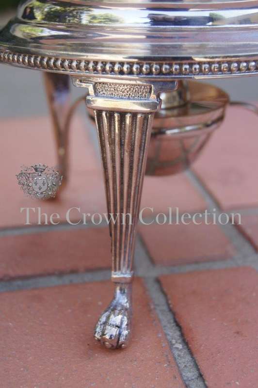 Edwardian Silver Plated Tea Kettle on Stand
