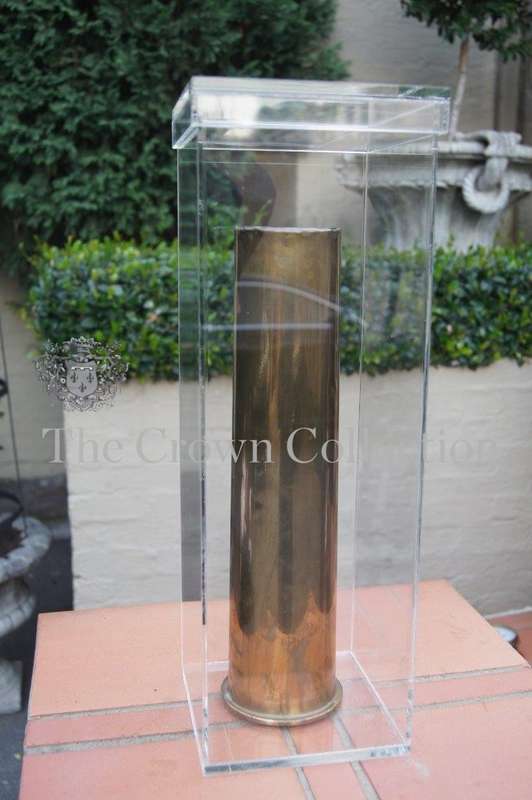 Brass Shell 80mm 12PR - 1917 in Perspex Casing / Box