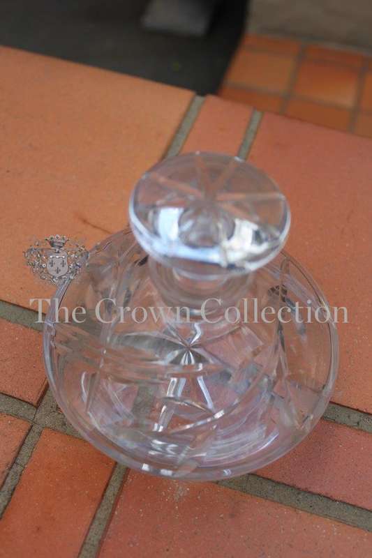 Czechoslovakian Lead Crystal Perfume Bottle