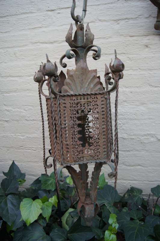 A decorative two arm wall light from a vineyard in the south of France. This piece has a good tim...