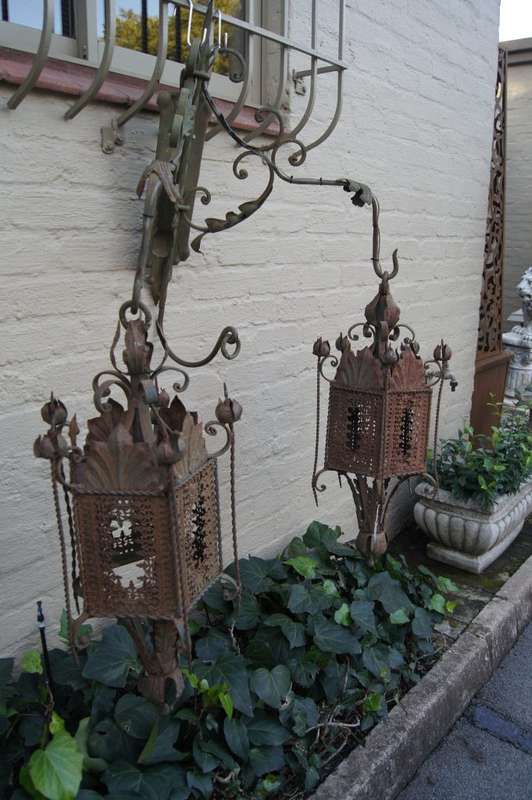 A decorative two arm wall light from a vineyard in the south of France. This piece has a good tim...