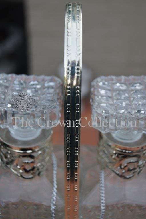 Vintage Silver Plated Tantalus (2 Decanter Set)