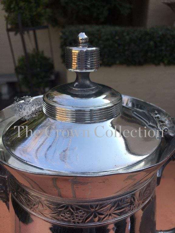 Antique Victorian Silver Plate Water Pitcher, circa mid 1800 (has dents and tarnished) - ND