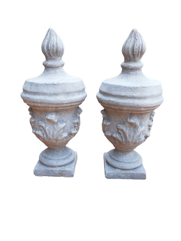 Pair of Concrete Urns