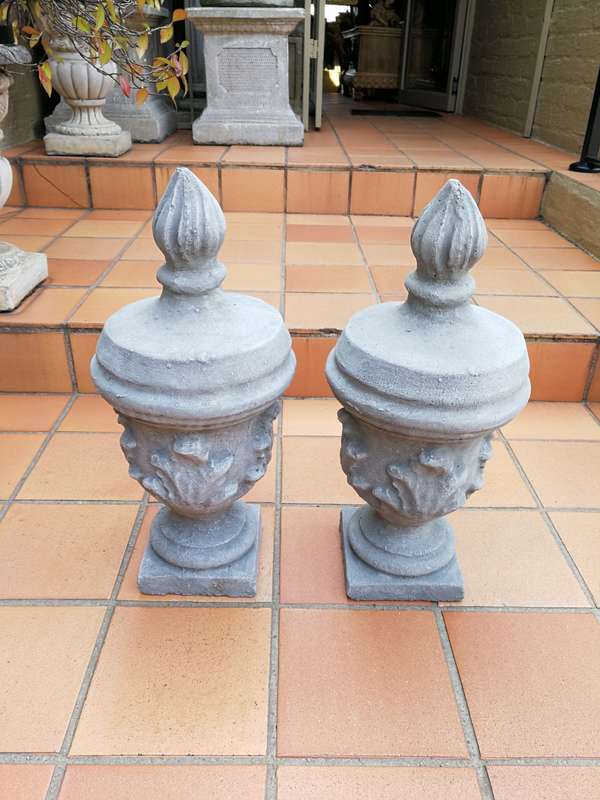 Pair of Concrete Urns