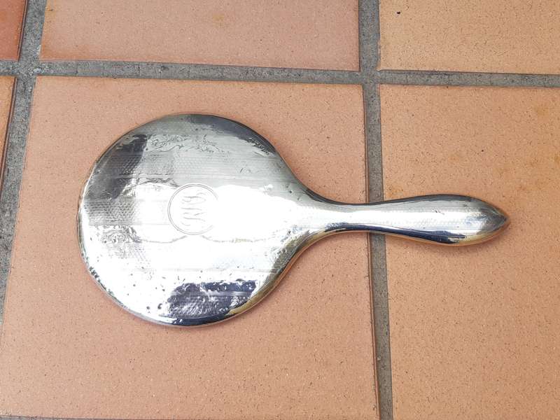 Silver Plated Hand Mirror
