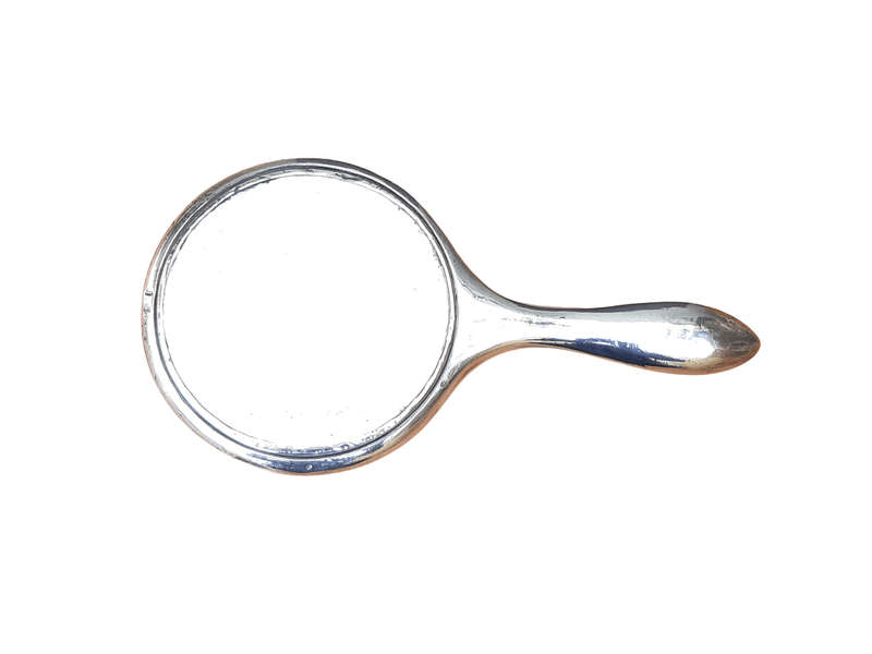 Silver Plated Hand Mirror
