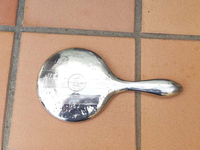 Silver Plated Hand Mirror
