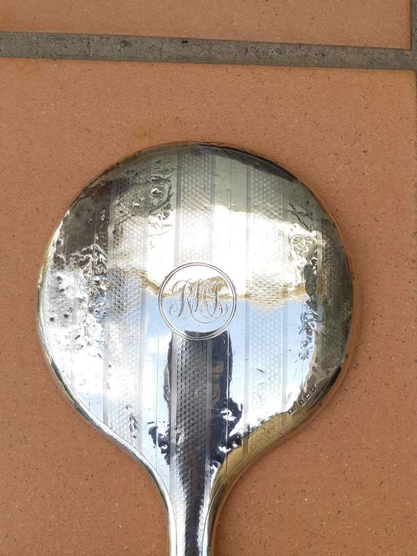 Silver Plated Hand Mirror