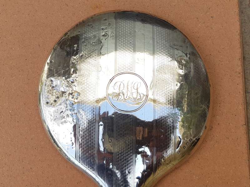Silver Plated Hand Mirror