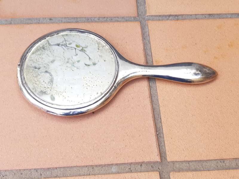 Silver Plated Hand Mirror