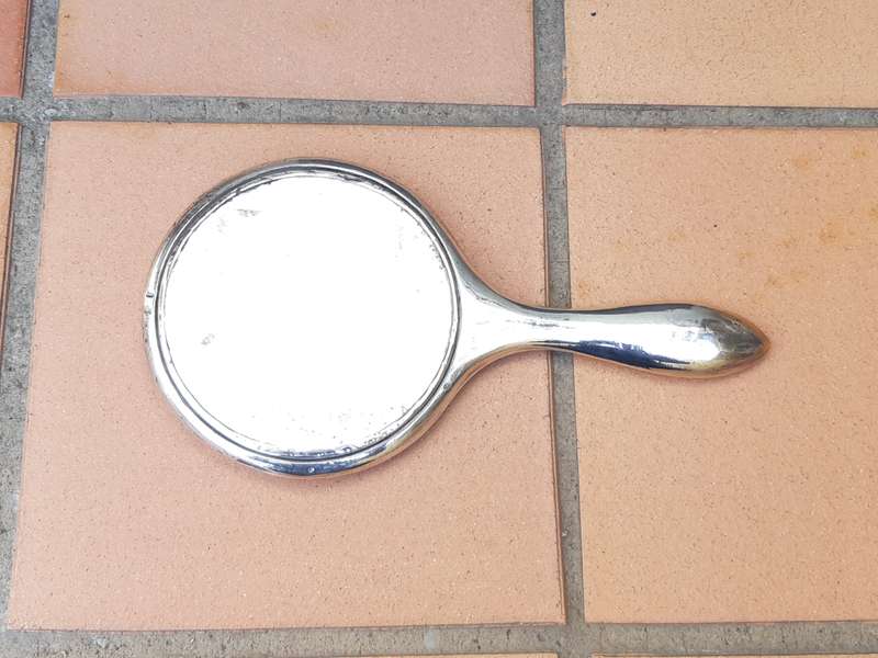 Silver Plated Hand Mirror
