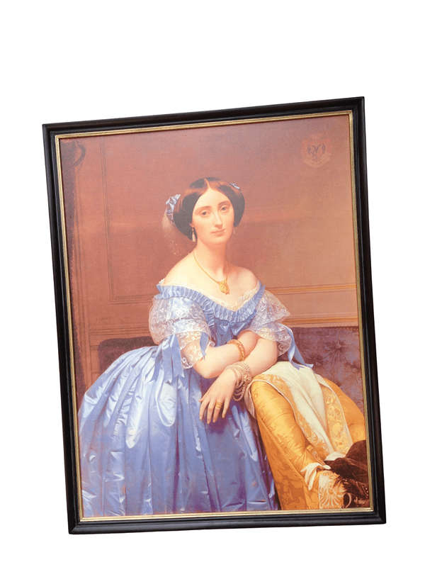 Canvas - Lady in the Blue Dress