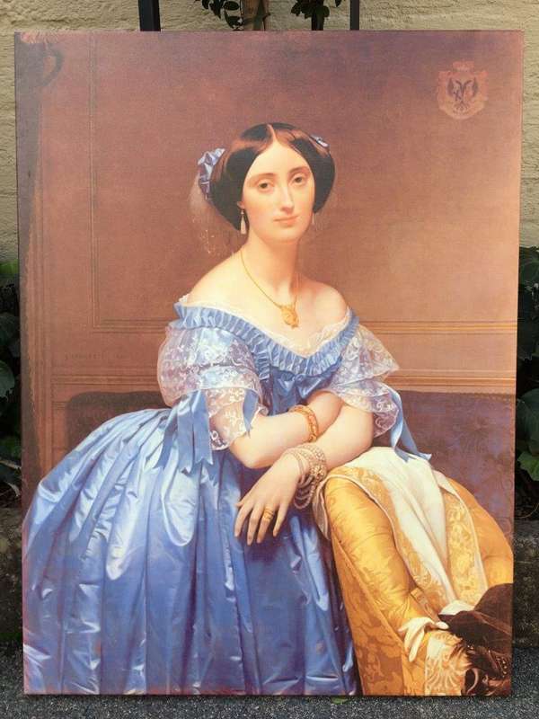 Canvas - Lady in the Blue Dress