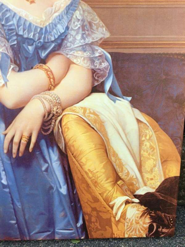 Canvas - Lady in the Blue Dress