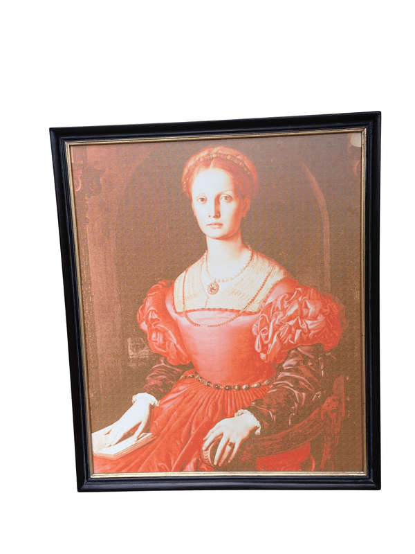 Canvas - Lady with Satin Dress