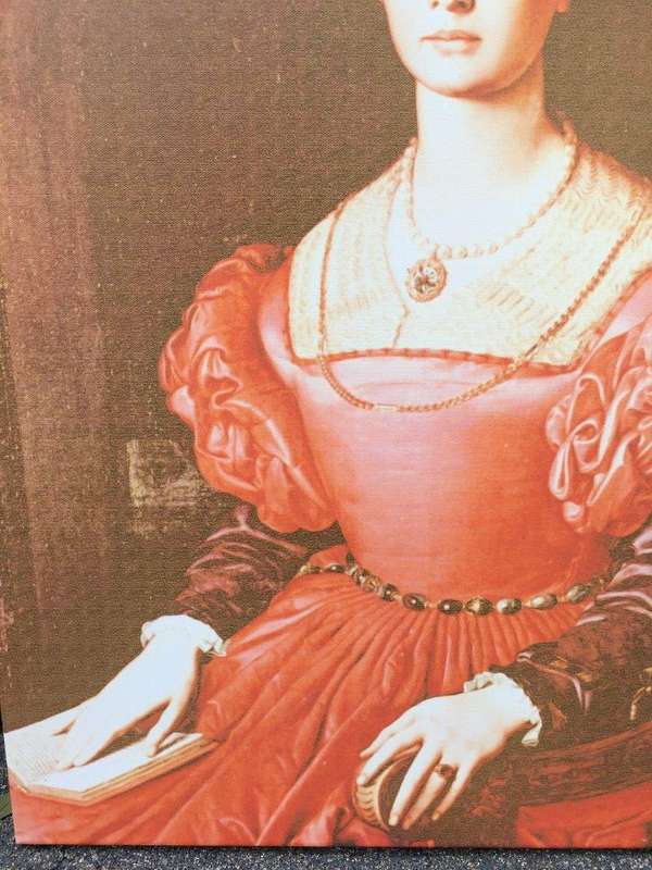 Canvas - Lady with Satin Dress