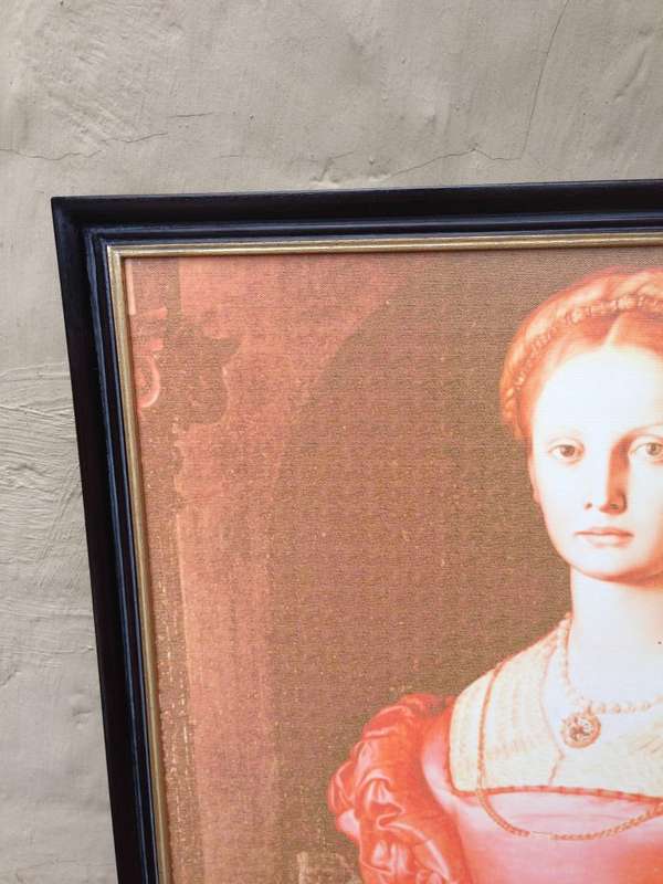 Canvas - Lady with Satin Dress