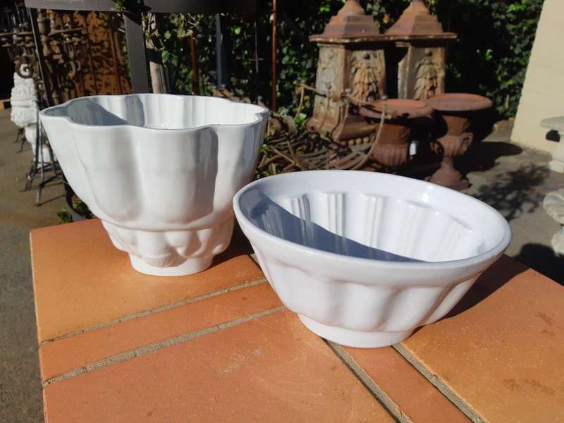 Set Of 2 Porcelain Jelly/Dessert Moulds