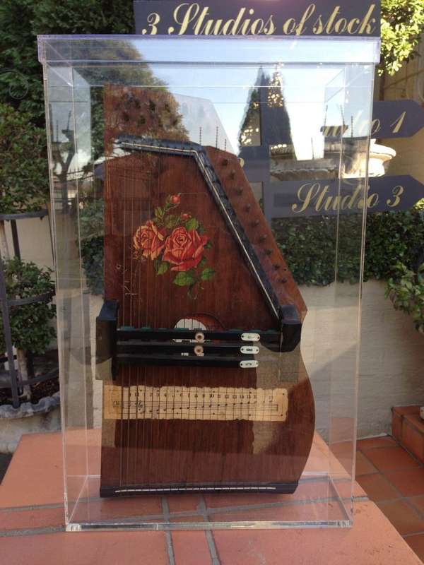 An Autoharp by Charles Zimmerman Circa 1888 in Perspex Display Box