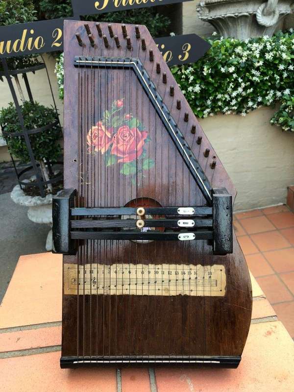 An Autoharp by Charles Zimmerman Circa 1888 in Perspex Display Box