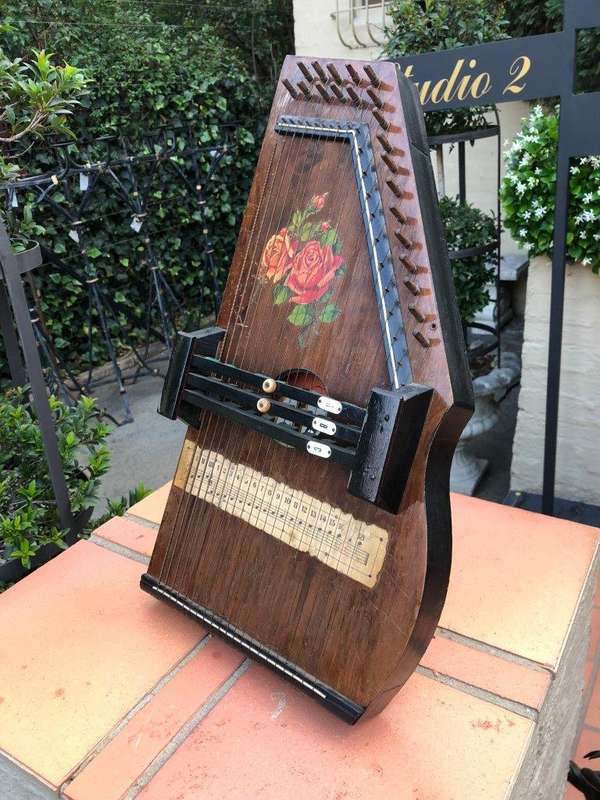 An Autoharp by Charles Zimmerman Circa 1888 in Perspex Display Box