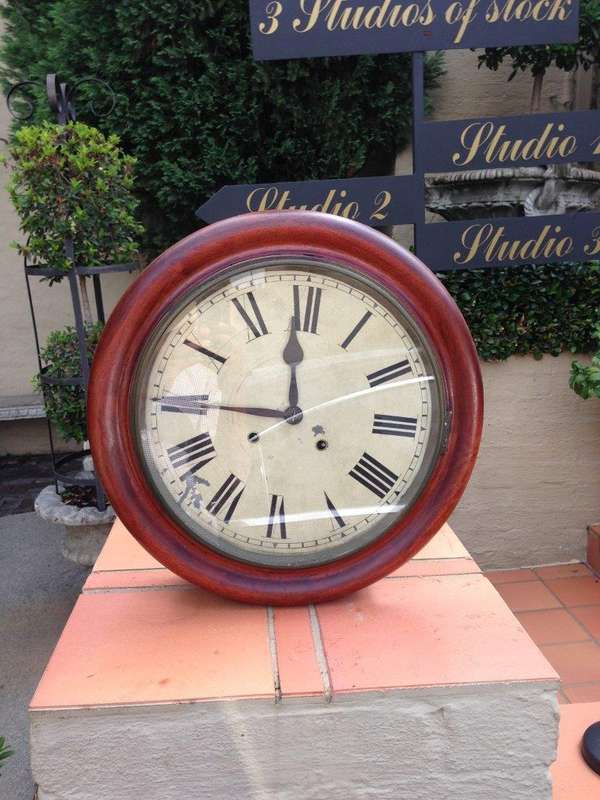 Station Clock With Winder, Some Distress