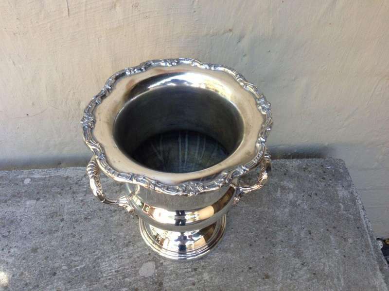 Silver Plated Champagne /Wine Cooler by Emess