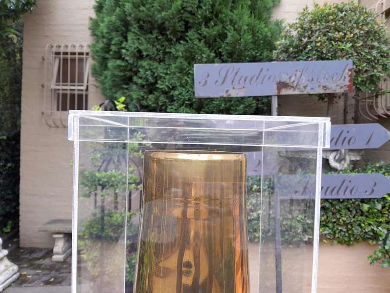 Large Brass Shell Casing In Perspex Display Box