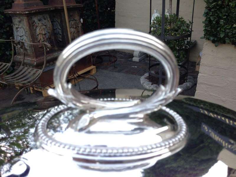 Large Victorian Mappin & Webb silver plated meat dome