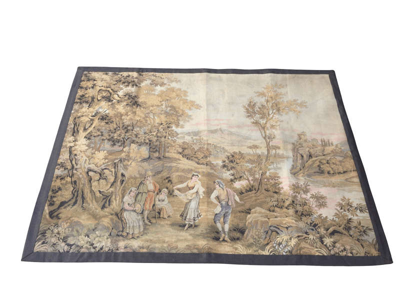 19th Century French Tapestry Depicting Pastoral Scene