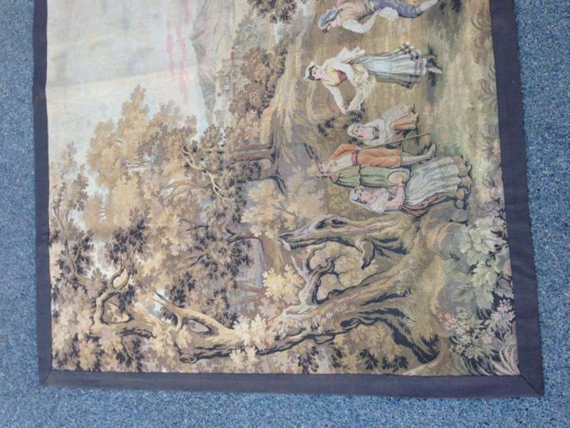 19th Century French Tapestry Depicting Pastoral Scene