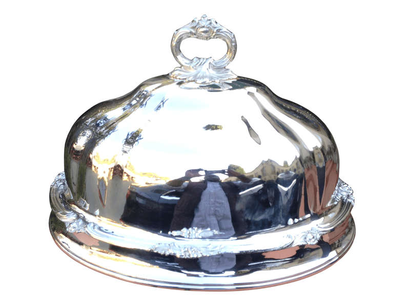 A 20th Century Ornate and Large Size Silver Plated Food Dome ND