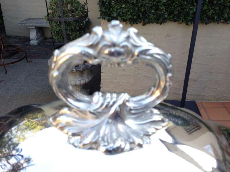 A 20th Century Ornate and Large Size Silver Plated Food Dome ND