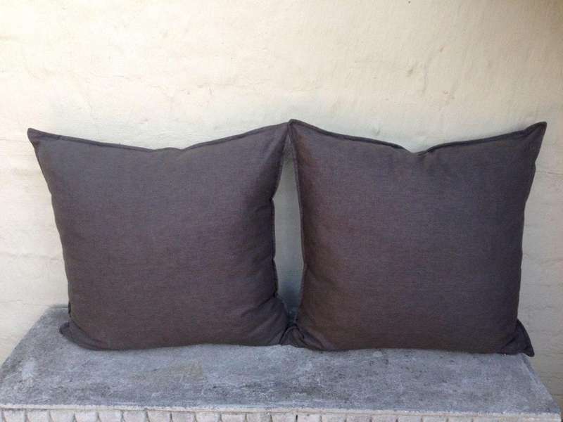 A Dark Grey Cushion