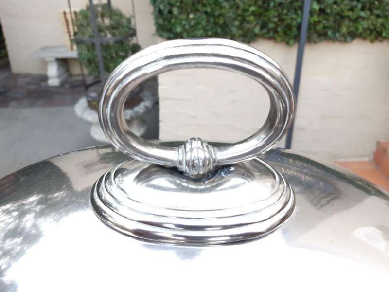 Silver-plate food dome