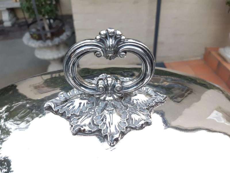 Silver-plate food dome