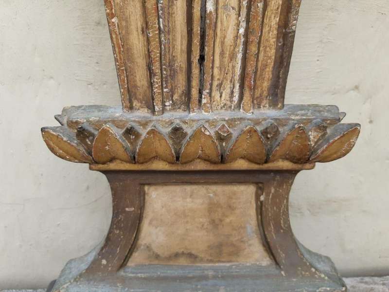 A 19th Century Pair Of Italian Five-Light Giltwood Candelabra