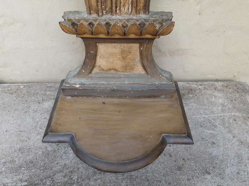 A 19th Century Pair Of Italian Five-Light Giltwood Candelabra